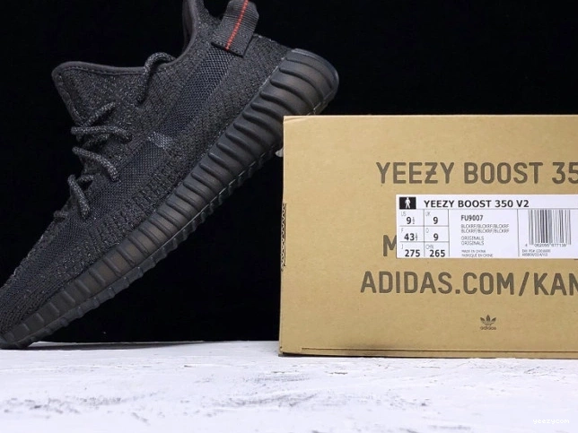 Adidas Yeezy Boost (Reflective) 350 Static Black FU9007 - V2 0819